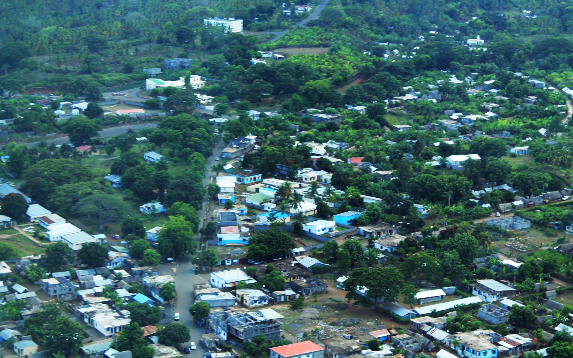 Vue aérienne de Fomboni